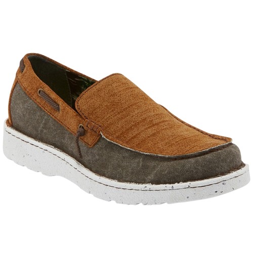 Justin Boots Waker Moc Toe Slip Ons Mens Beige Casual Shoes JM320 - Picture 2 of 5