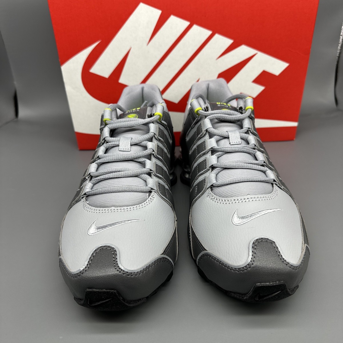 Nike Shox NZ Shoes Wolf Gray/Dark Gray/Highlighter 378341  display picture 3