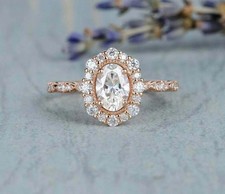3.50Ct Art Deco Style Lab-Created Diamond Anniversary 14k Rose Gold Finish Ring