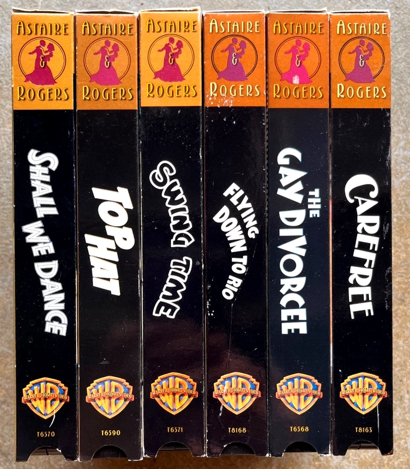 ASTAIRE & ROGERS Collection 13 X VHS movie lot Top Hat Swing Time Divorcee Fleet - Image 4 of 4