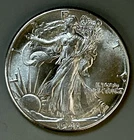 1941 50C Walking Liberty Half Dollar BU Blazer ~ 25622