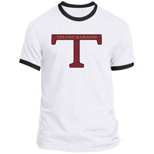 Toledo Maroons Ringer T-shirt Cotton | Football Team