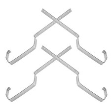 4 Pcs Iron Rain Gutter Support Brackets Heavy Duty Metal Roof Gutter Racks