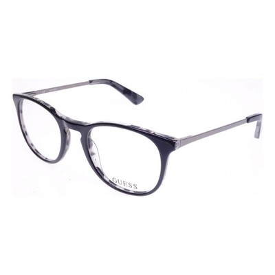 Guess Brille Herren Damen  Schwarz Rund GU2531 001 Kunststoff