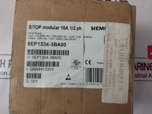 SIEMENS SITOP Modular 10A 1/2 Ph 6EP1 334-3BA00 Power Supply Module 50/60HZ - Picture 14 of 16