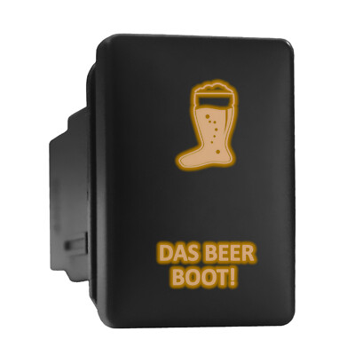DAS BEER BOOT - Orange Backlit Push In Switch 1.28''x 0.87'' (Fit: Toyota)