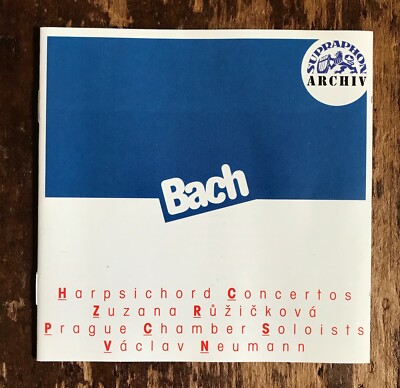 J.S. Bach (1685-1750) Harpsichord Concertos Zuzana Ruzickova CZECH IMPORT CD!