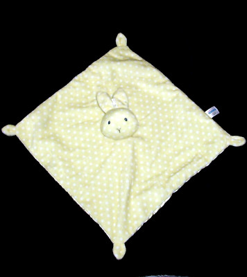 Baby Gund Roly Polys Yellow Bunny Blanket Polka Dot Satin Security Lovey 4060793
