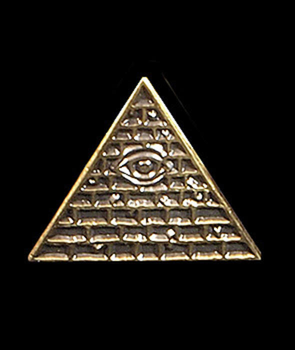 Illuminati Official Pins INWO Card Game Steve Jackson GOLD BRONZE