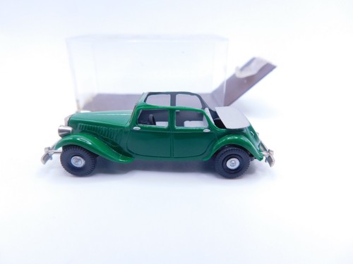 BREKINA * CITROEN 11 CONVERTIBLE * VERDE * 1:87 * EMBALAJE ORIGINAL * ÚNICO - Imagen 5 de 9