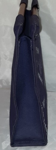 Vintage 1980s Tupperware Blue Promo Hostess Bag With Wooden Handles VERY RARE!! - Picture 3 of 7