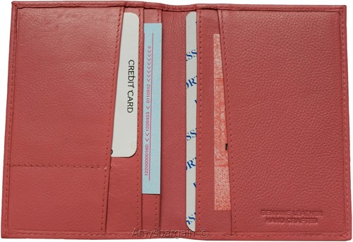 passport case new leather passport cover red wallet credit card case ID holder - Picture 11 of 12