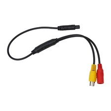 4-pin Male To CVBS-RCA Female Connector Signal Power Adapter Harness Modern