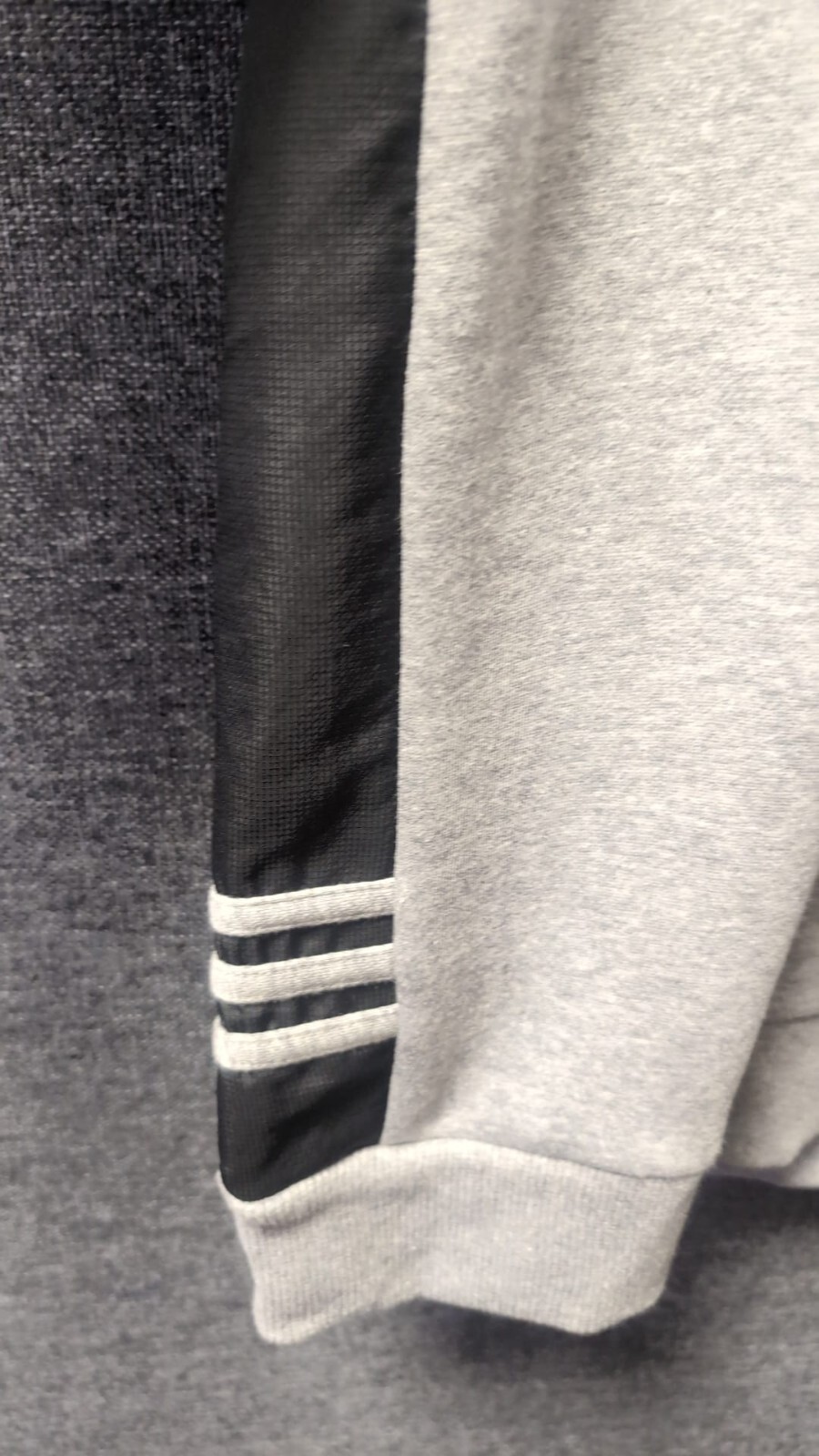 Adidas Team Fabmix Sweater Grey UK S RRP £55 LN051 AA 08 image 5