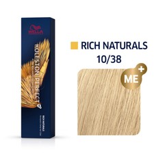 Wella Koleston Perfect Me Permanent Hair Color 10/38 Lightest Blonde/Gold Pearl