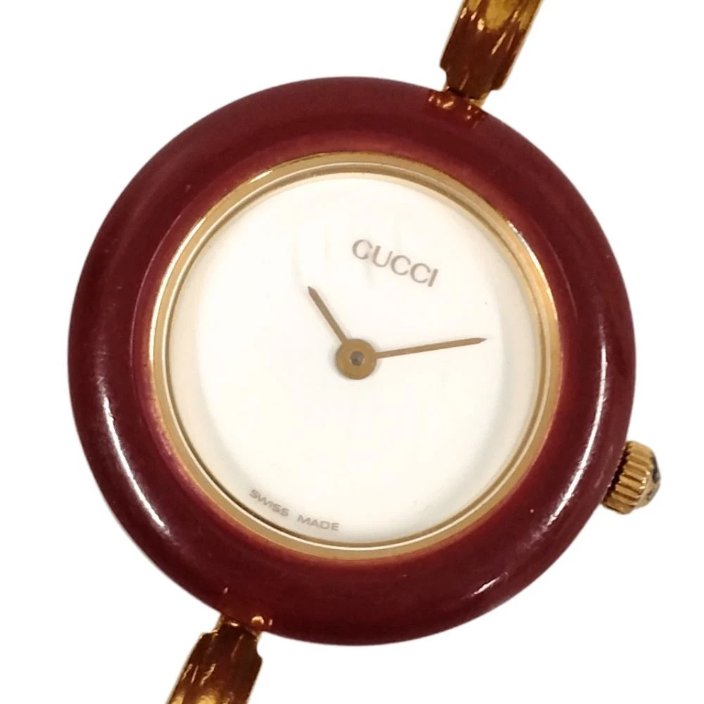 Montre femme GUCCI 11 12.2 lunette changeante quartz c277 occasion