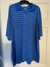 Men's Champion Golf Duo Dry Blue Short Sleeve Polo Shirt Size XL