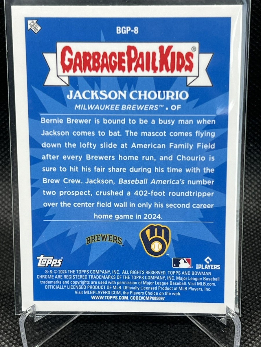 Jackpot Jackson Chourio Bowman Chrome 2024 BGP-8, Case Hit Garbage