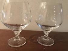 Vintage Thomas Rosenthal Brandy/Cognac Glasses Signed Fine Crystal 5.5” Set of 2