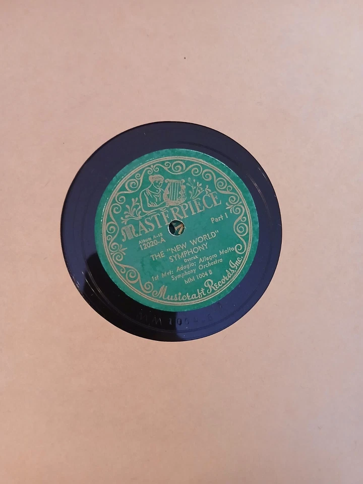Rare Set Of 5 78rpm Dvorak New World Symphony Masterpiece Records Album A-15 - Image 2 of 4