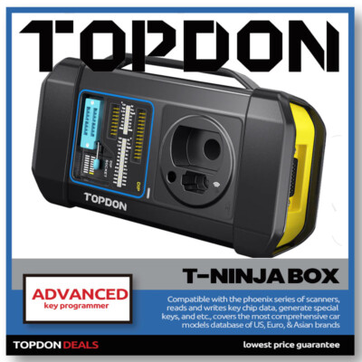 2026 newest TOPDON T-Ninja BOX Auto Car Key Programer Universal OBD2 Scanner