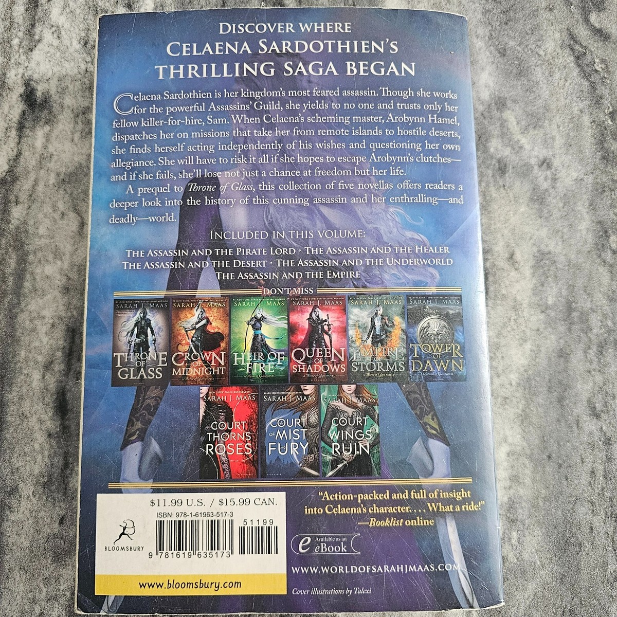 The Assassin's Blade The Throne of Glass Novellas Sarah J. Maas PB