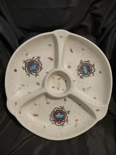 Simple Treasures Sectional Snack Serving Platter Dish Tray Bird Nests Spring