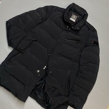 Peuterey Men Black Down Jacket Classic Tech Sz 50 Solid