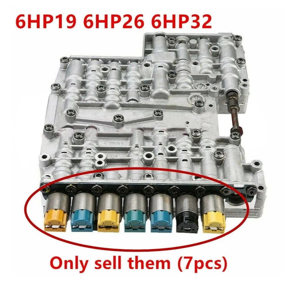 KIT SOLENOIDE TRANSMISIÓN 7 PIEZAS 6HP19 6HP26 6HP32 APTO PARA BMW X3 X5 AUDI A6 A8 Q7 Foto 2 de 4