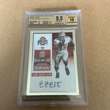 2016 Panini Contenders Bowl Ticket Auto Ezekiel Elliott RC #105A BGS 9.5 #87/99
