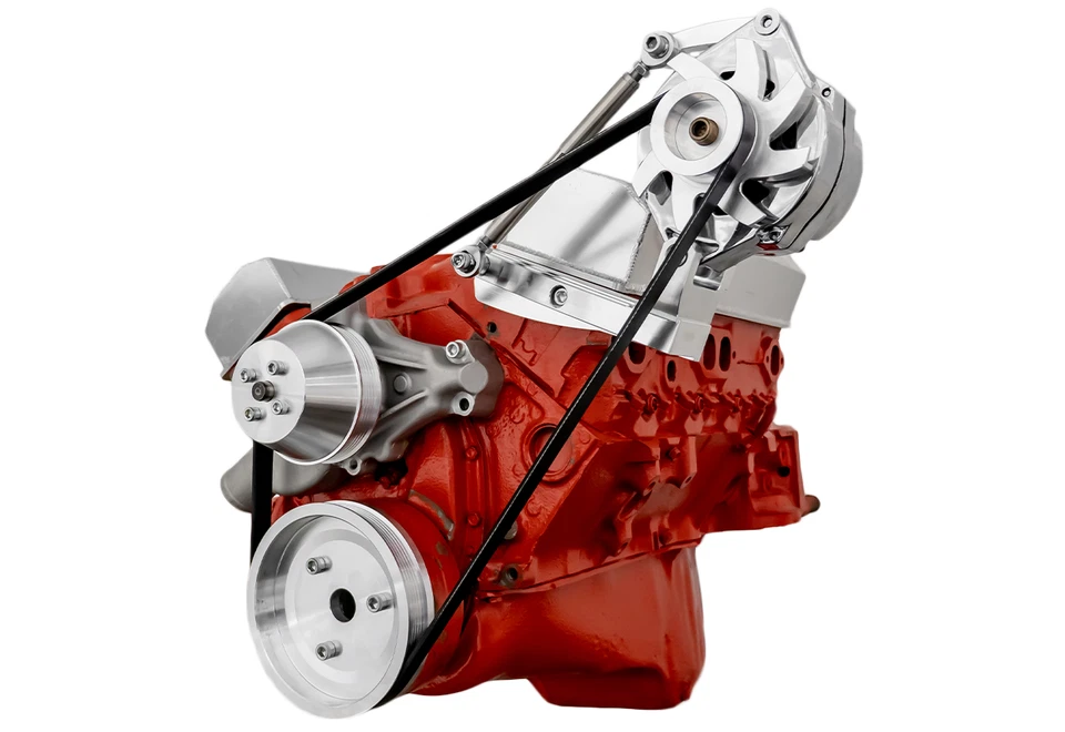 Small Block Chevy Serpentine Conversion Kit High Alternator Only COMPACT TIGHT - Image 2 of 4