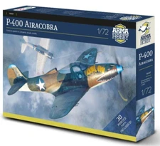 Arma Hobby 1/72 P-400 Airacobra - Plastic Kit w/ 3d Parts, Mask, Techmod Decals