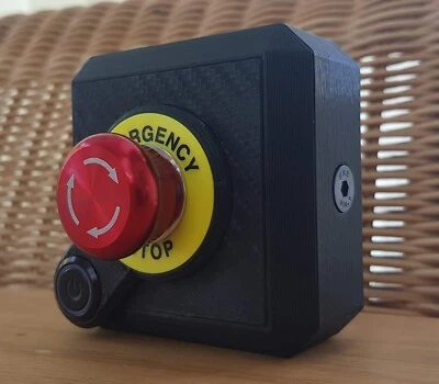 Emergency Stop Switch For Fanatec DD1 and DD2 Wheelbase.High Quality 3D Printed.