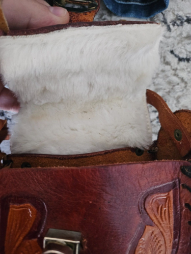 Artisan Vintage Leather Small Saddle Purse Hand Tooled Western Bag Equestrian - Picture 6 of 12