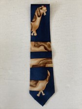 Save The Children Men's Necktie Tie The Long Little Doggie Silk Made in USA