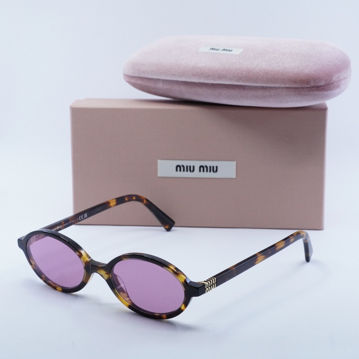 MIU MIU MU04ZS VAU50D Honey Havana/Bordeaux Mirrored 50-18