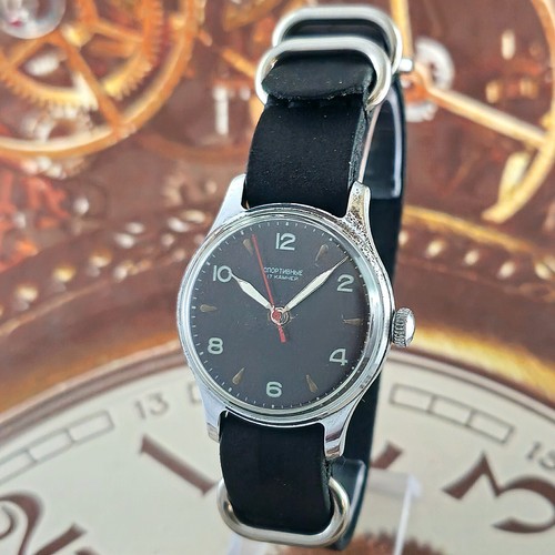 Vintage Watch USSR SPORTIVNIE 1MChZ Soviet Sport Wristwatch Pobeda 2608 - Picture 5 of 18