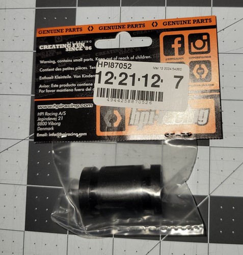 HPI Racing Savage X Silicone Exhaust Coupling 15x25x40mm Black HPI87052 - Picture 2 of 5