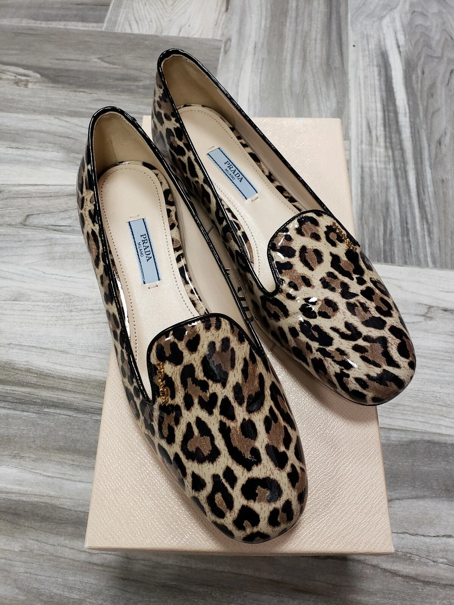 NEW leopard patent ballet flats shoes 37 US 7 | eBay