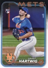 2024 Topps #130 Grant Hartwig New York Mets Baseball Card RC