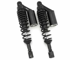 Black Remote Reservoir Motorcycle Shocks - Eye To Clevis - 350-360mm For Honda