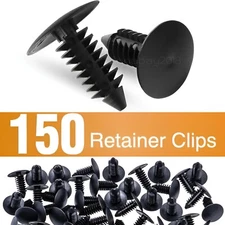 150X Bumper Fastener Clips Auto Car Hole Plastic Rivets Retainer Fender Push Pin