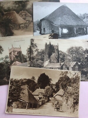 COCKINGTON - #1 - Schmiede, Dorf & Kirche - 5 Vintage Postkarten
