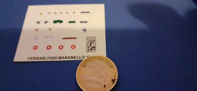 Décalcomanies / Autocollants Promotionnels Pour Bateau Ferrari - Échelle 1/43 - Occasion