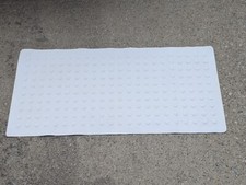 Slip Solutions White Anti-Slip Bathtub Mat with Suction Cups