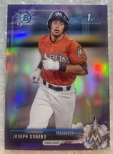 2017 Bowman Draft Joseph Dunand 1ST CHROME PROSPECT PURPLE REFRACTOR SSP /250