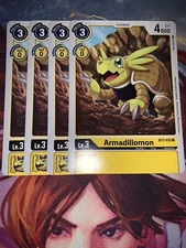 Digimon TCG Singles - Armadillomon x4 - BT3-032 - Common - NM - Playset