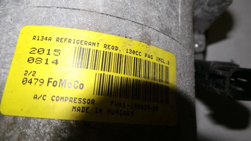 Ford focus air con pump MK3 st 250 DIESEL fv41-19d629-db 2011 - 2017 st250 tdci - Picture 2 of 8