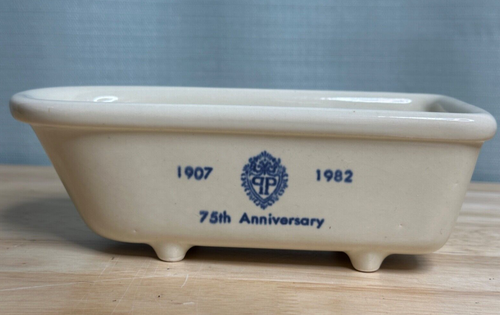 Vintage The Plaza Soap Dish porcelain 1907 to 1982 75th anniversary