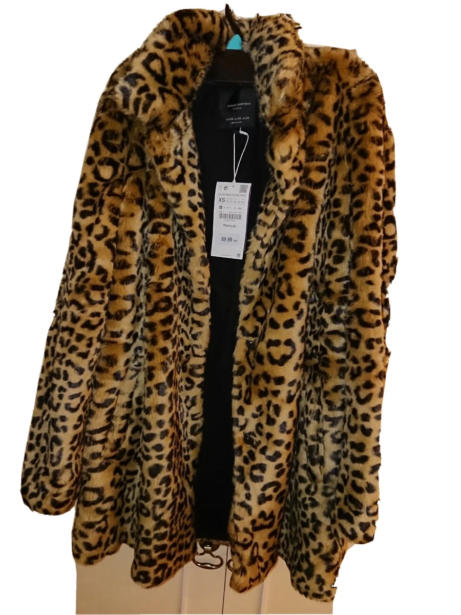 Zara animal print coat discount